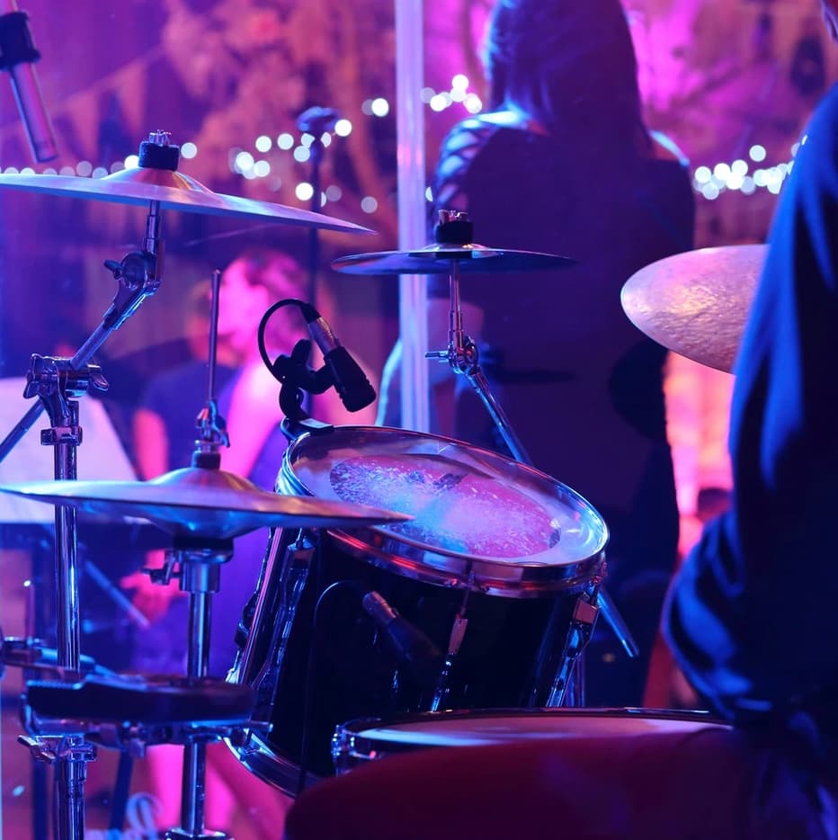 Guests dancing at a wedding party with professional DJ entertainment