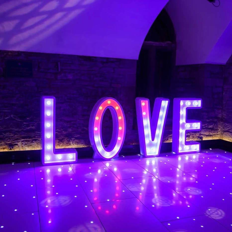 Photo booth setup with props at a private party in South East UK